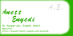 anett enyedi business card